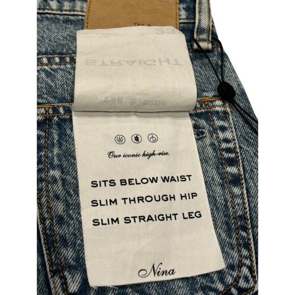 Rag & Bone Straight Nina High Rise Cigarette Ankle Jeans NWT 23 - Picture 11 of 13